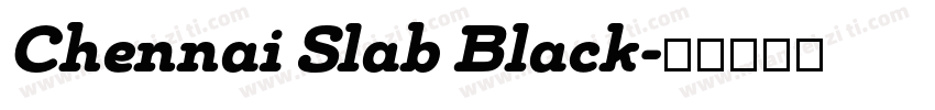 Chennai Slab Black字体转换